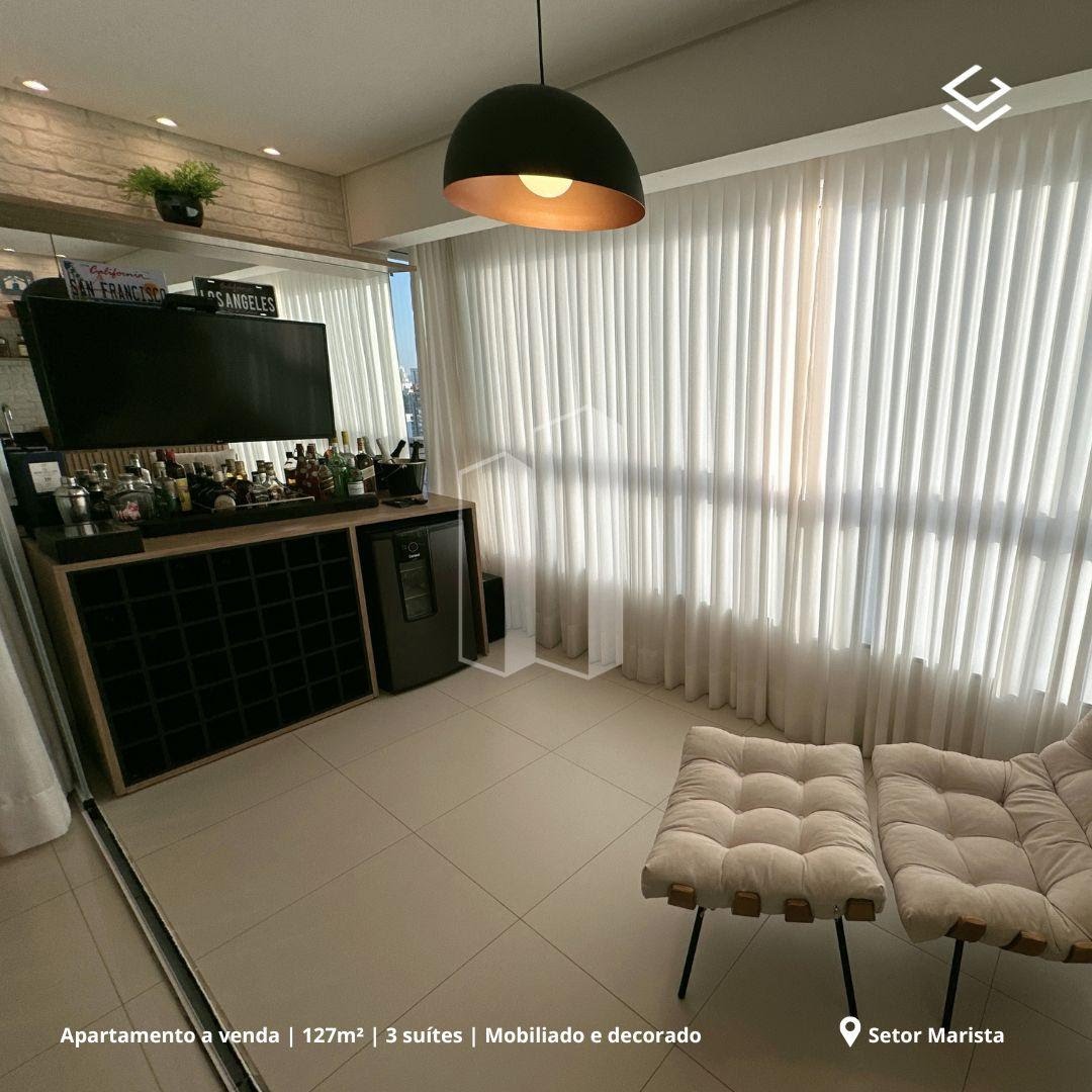 Apartamento à venda com 3 quartos, 1 suíte, 2 vagas e 130m² no Setor Marista, Goiânia (GO) — foto 8 de 9