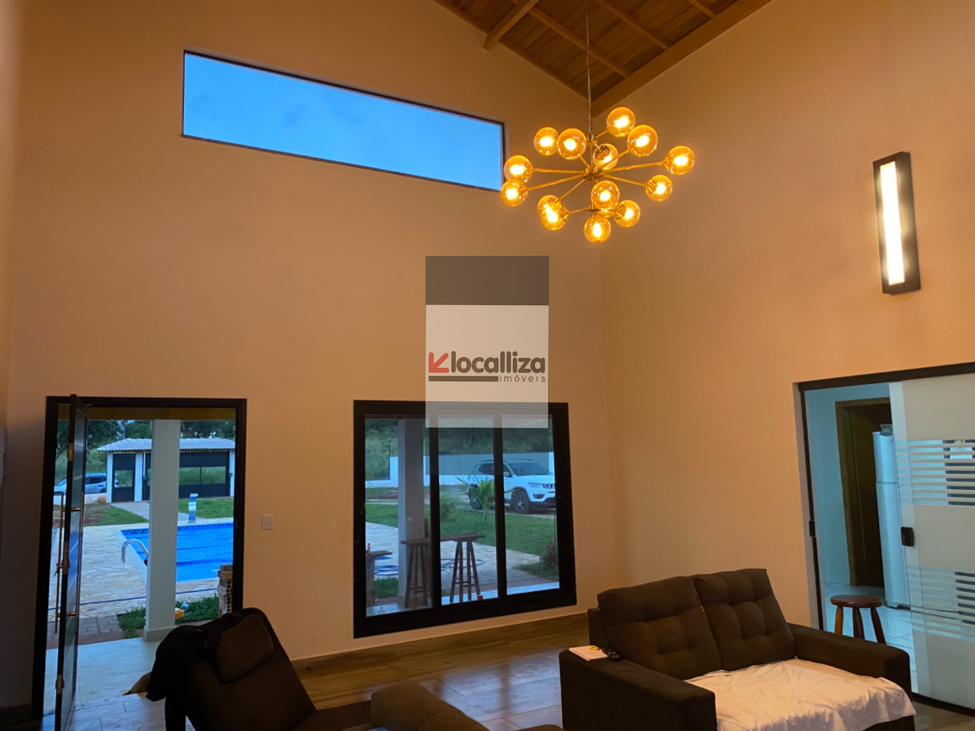 Sala com lareira