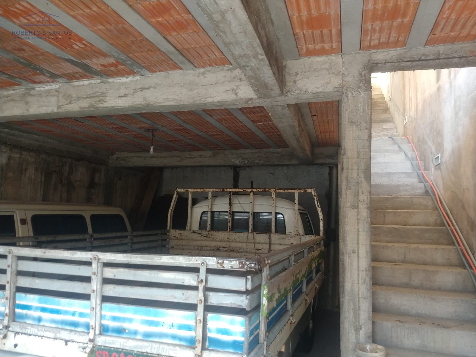 Vista da garagem