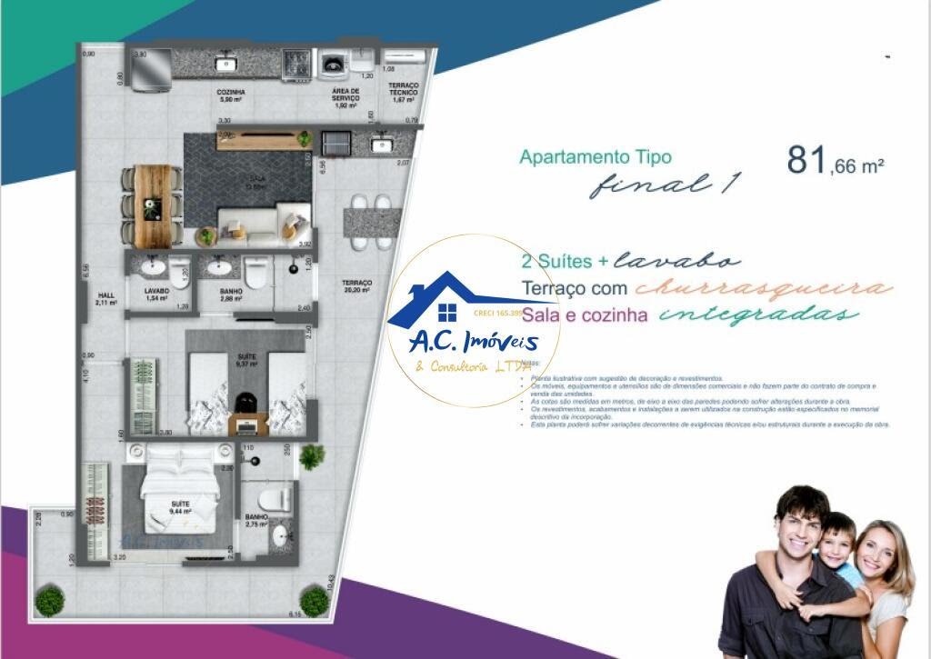 Apartamento à venda com 1 quarto, 1 banheiro, 1 vaga e 41m² no Guilhermina, Praia Grande (SP) — foto 14 de 17
