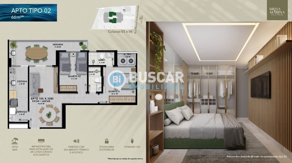Apartamento à venda com 2 quartos, 1 suíte e 1 vaga no Pituaçu, Salvador (BA) — foto 9 de 13