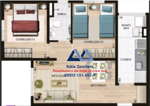 Apartamento à venda com 2 quartos, 1 banheiro e 43m² no Cambuci, São Paulo (SP) — foto 5 de 16