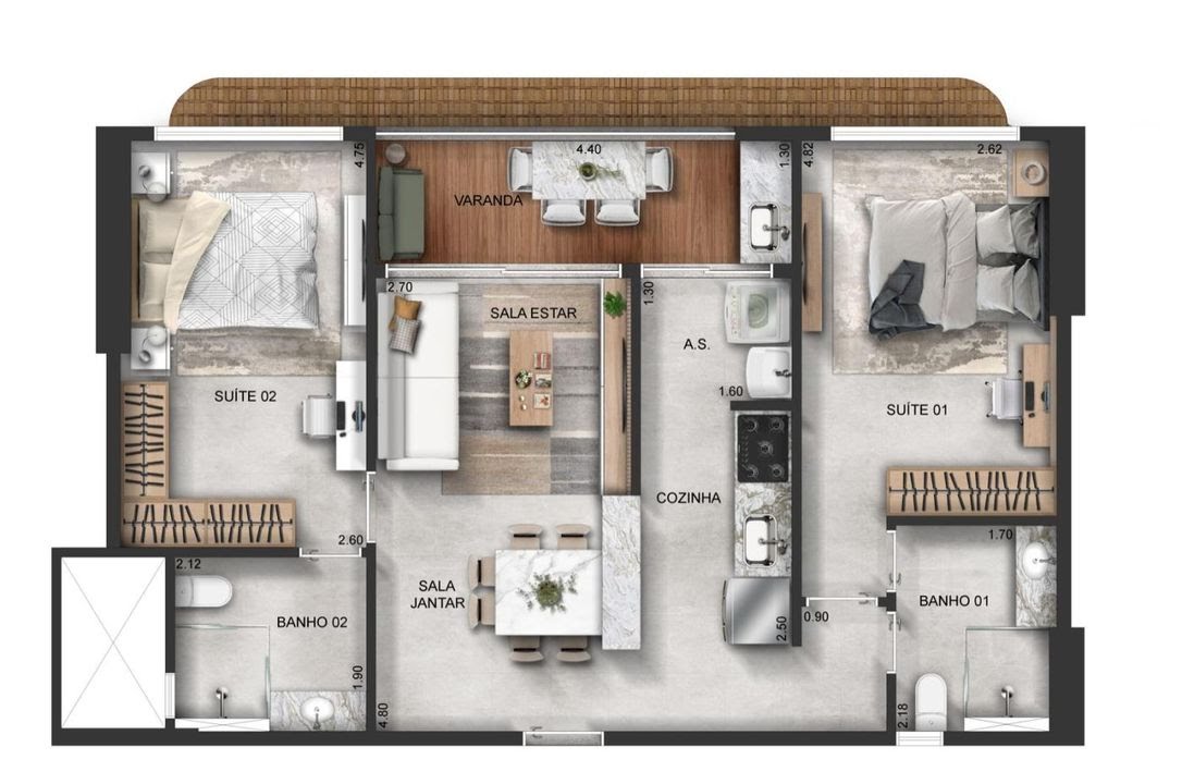Apartamento à venda com 2 quartos, 2 suítes, 1 vaga e 66m² no Jardim Oceania, João Pessoa (PB) — foto 30 de 30
