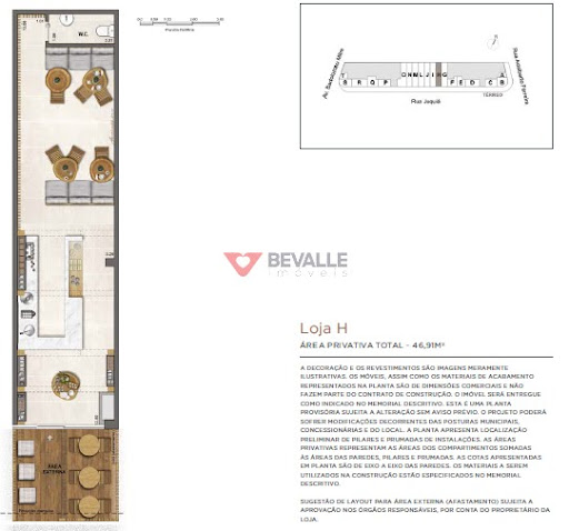 Planta 02 - loja h 46 91m²