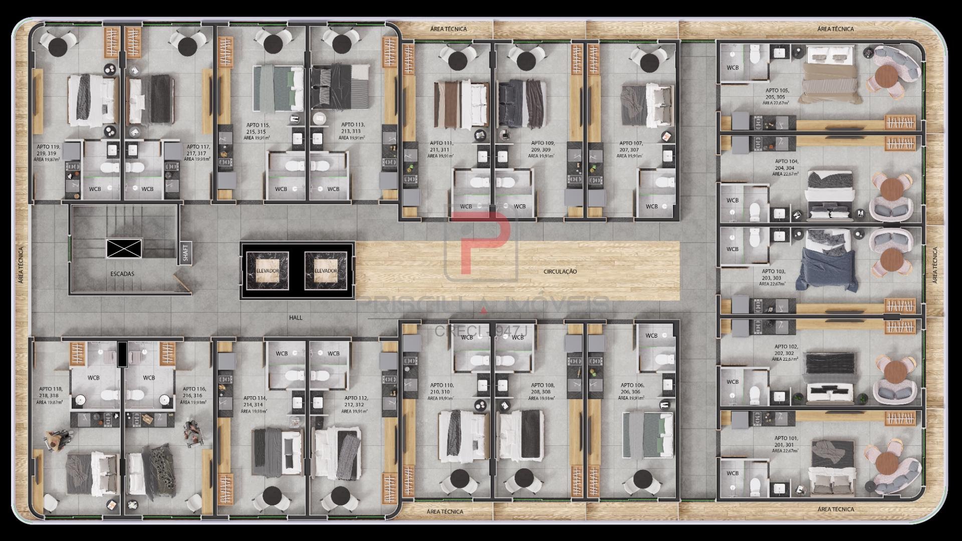 Apartamento à venda com 1 quarto, 1 banheiro e 19m² no Bessa, João Pessoa (PB) — foto 20 de 26