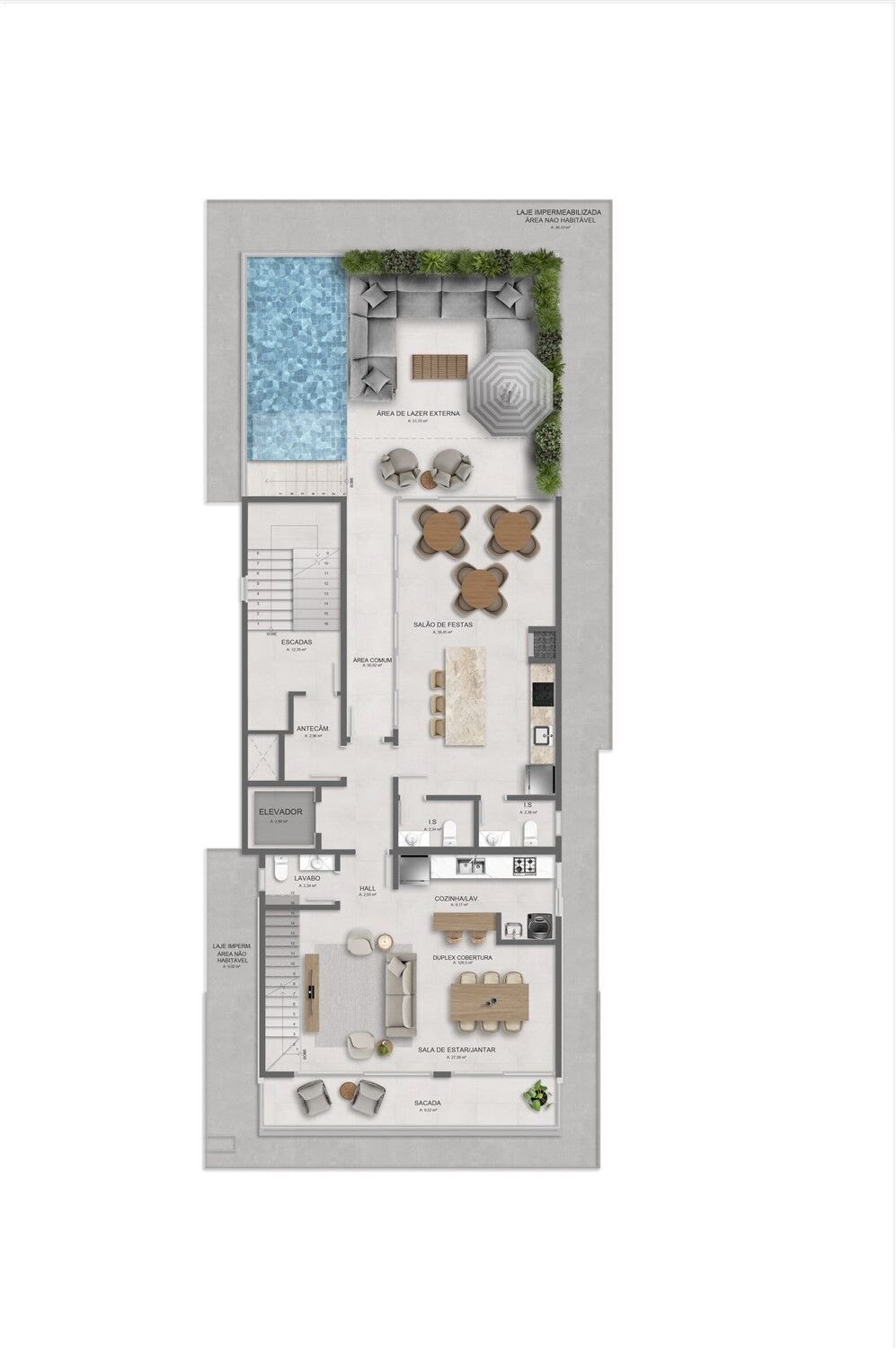Apartamento à venda com 3 quartos, 1 suíte, 1 vaga e 86m² no Pedra Branca, Palhoça (SC) — foto 21 de 29