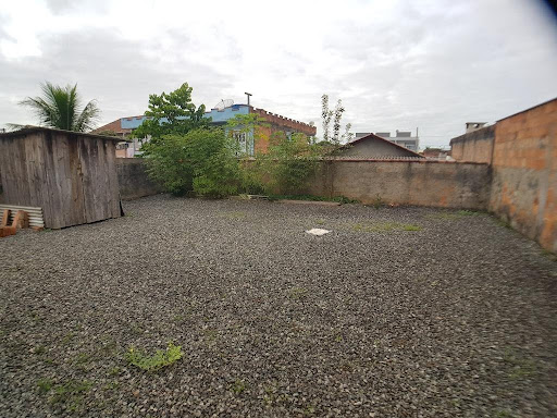 Pátio atrás da casa 