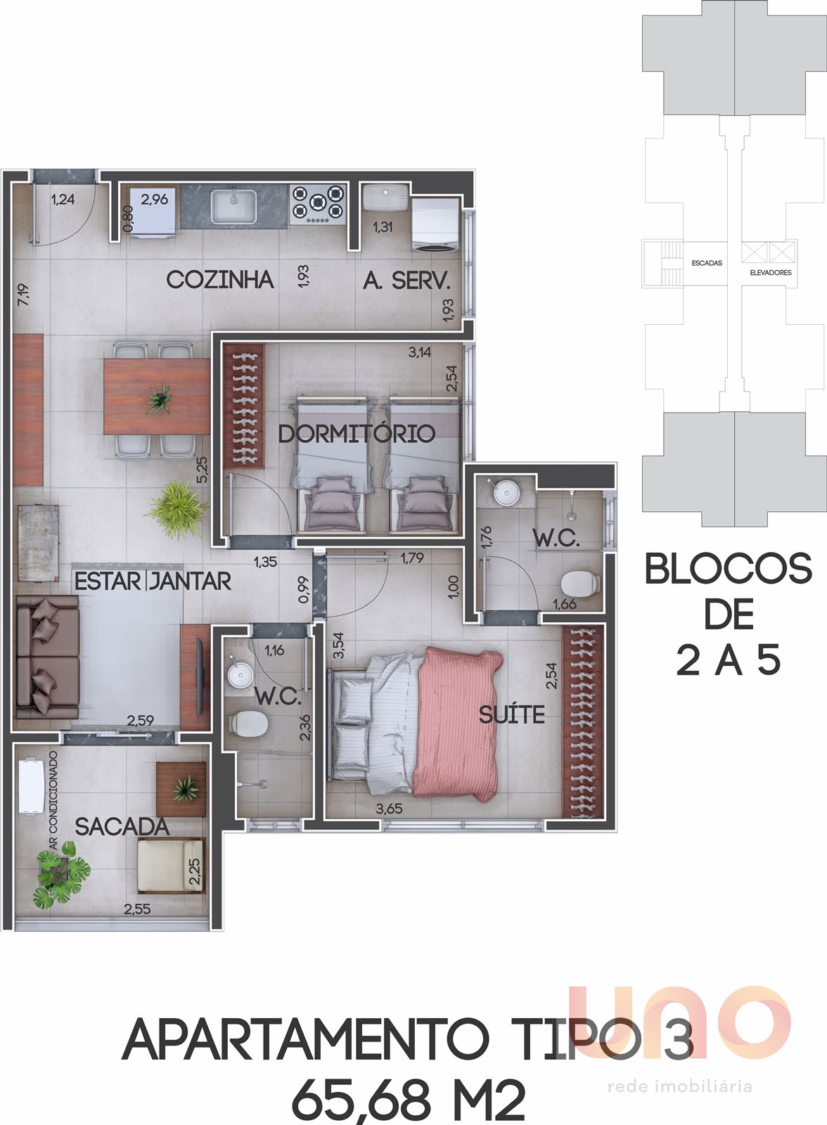 Apartamento à venda com 2 quartos, 1 suíte, 1 vaga e 65m² no Vila Planalto, Campo Grande (MS) — foto 7 de 16