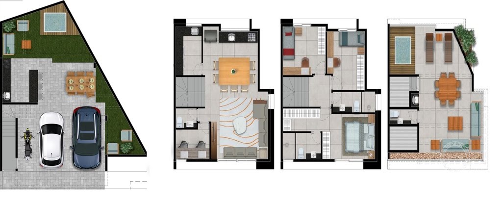 Planta 02 - 3 dorm 246 19m²