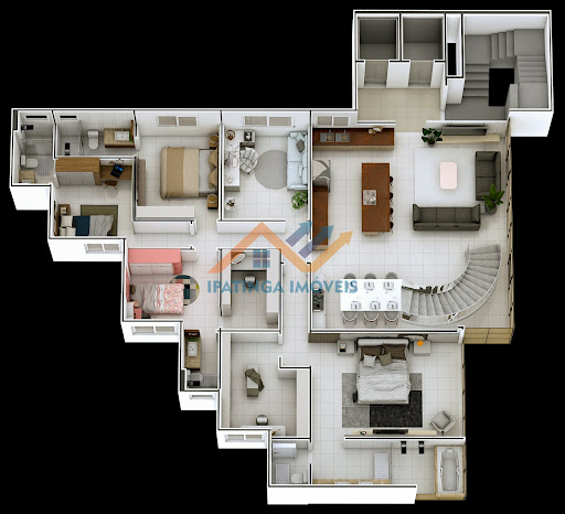 Apartamento Duplex em Serenata, Timóteo | 4 Suítes
