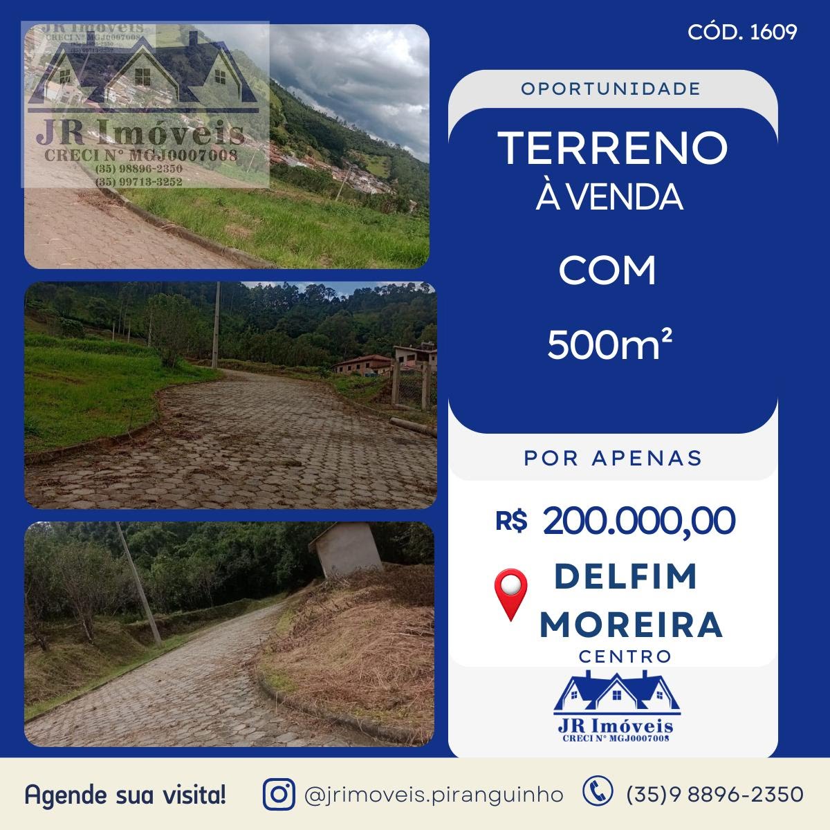 Terreno à venda com 500m² de terreno no Centro, Delfim Moreira — foto principal