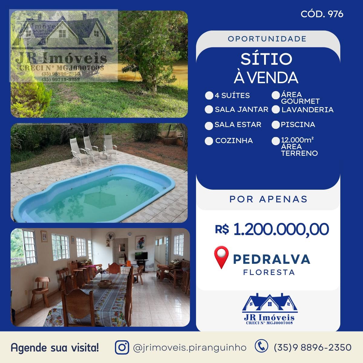 Rural à venda com 12000m² de terreno no Floresta, Pedralva — foto principal