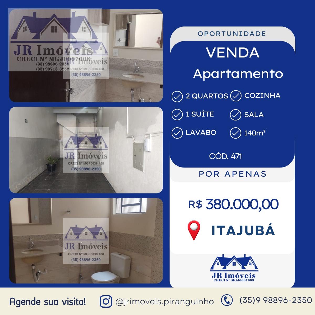 Apartamento à venda com 2 quartos no Avenida, Itajubá — foto principal