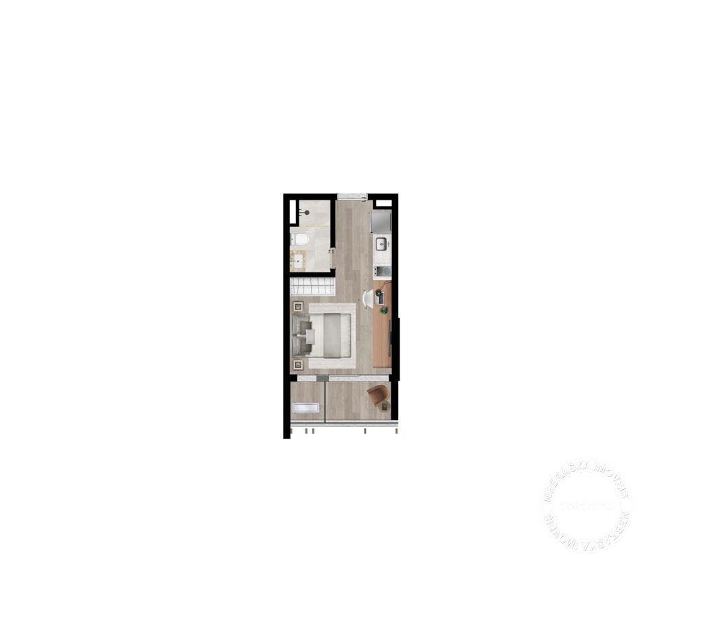 Planta 02 - 25m² - studio