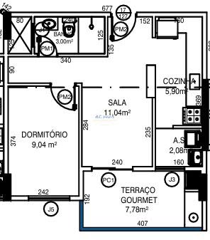 Apartamento à venda com 2 quartos, 1 suíte, 1 vaga e 66m² no Caiçara, Praia Grande (SP) — foto 7 de 26