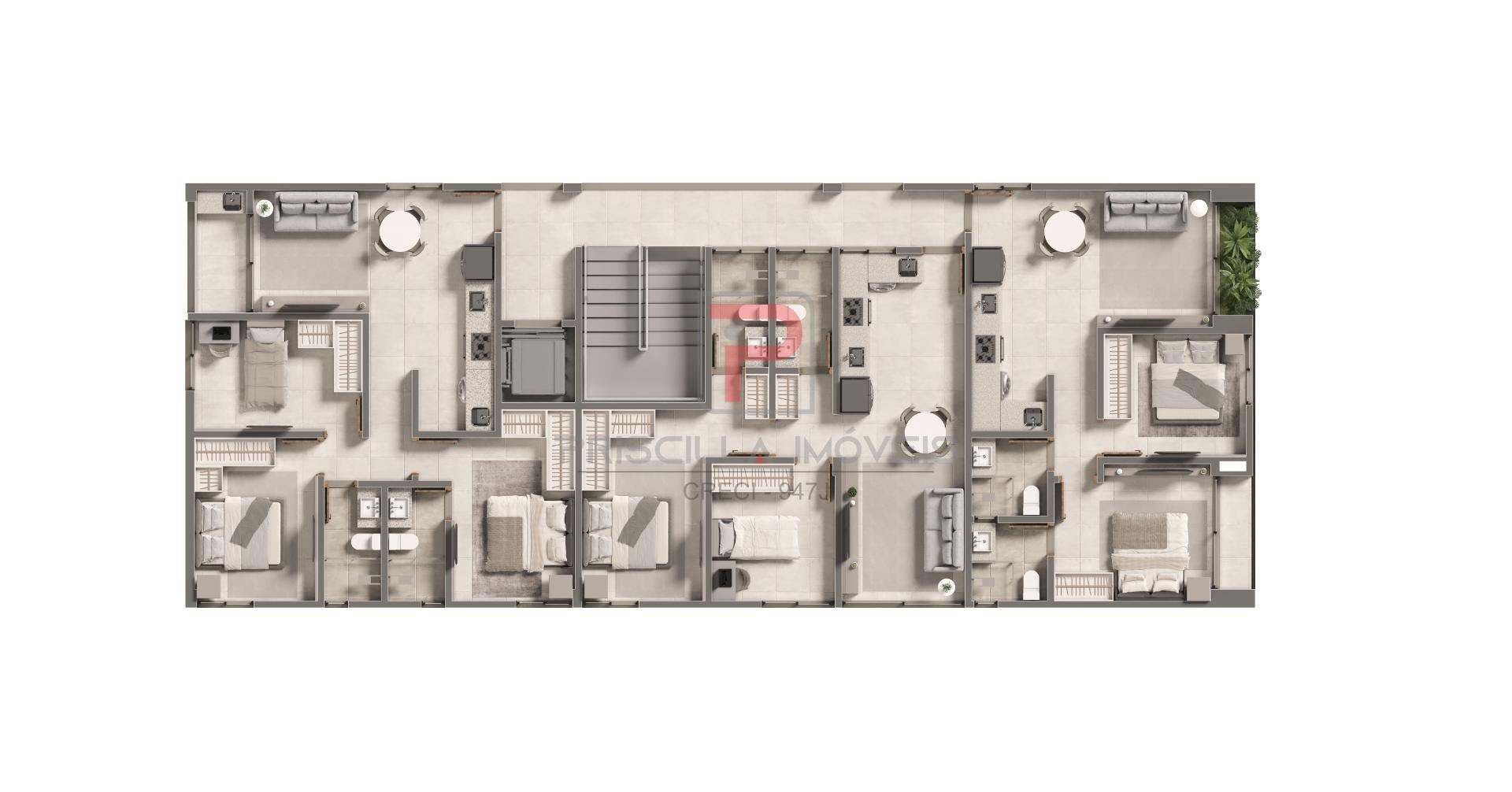Apartamento à venda com 3 quartos, 1 suíte e 68m² no Bessa, João Pessoa (PB) — foto 10 de 10