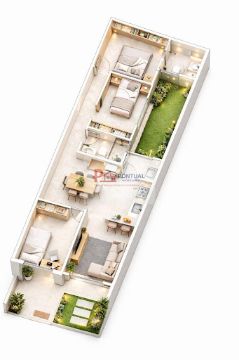 Casa Geminada em Jardim Primavera  -  Coronel Fabriciano