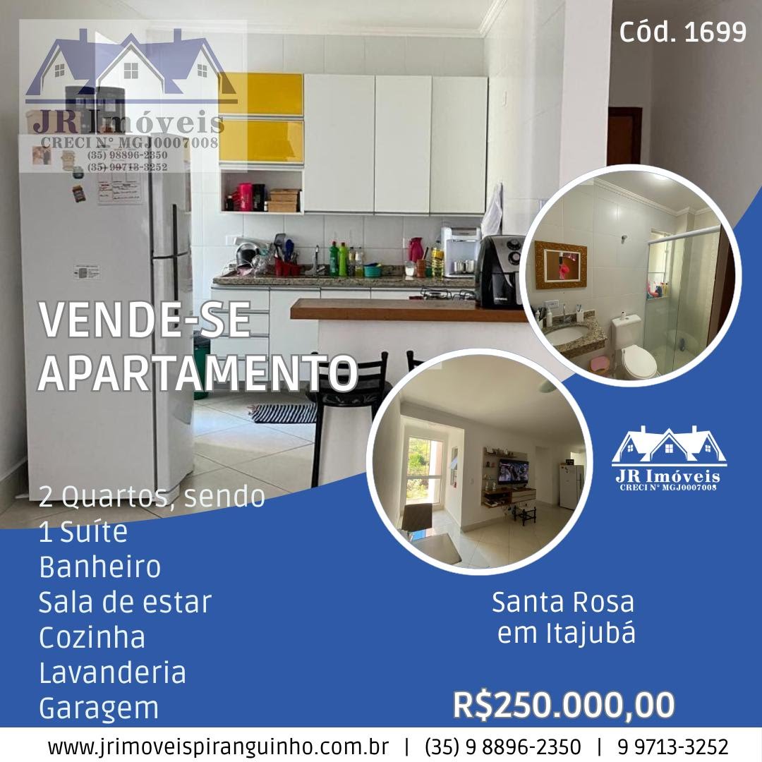 Apartamento à venda com 1 quarto e 1 suíte no Santa Rosa, Itajubá (MG) — foto 2 de 15