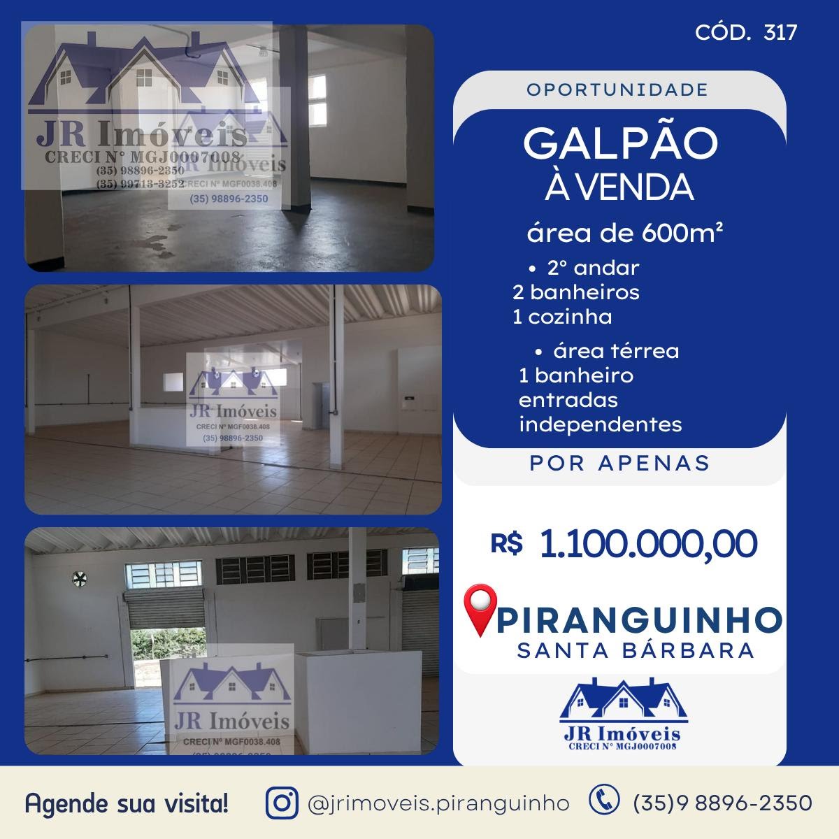 Comercial à venda com 600m² no Santa Barbara, Piranguinho — foto principal