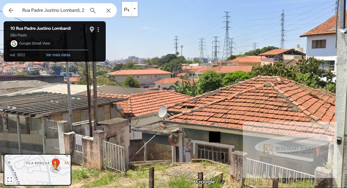 Frente do terreno