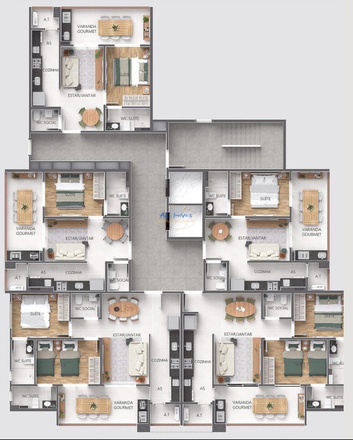Apartamento à venda com 2 quartos, 2 suítes, 1 vaga e 75m² no Vila Caiçara, Praia Grande (SP) — foto 14 de 15