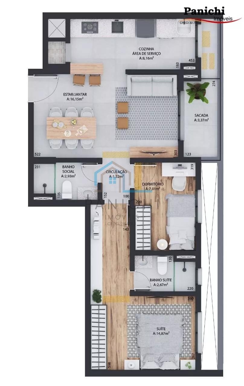 Apartamento à venda com 3 quartos e 1 suíte no Não Informado, Ijuí (RS) — foto 15 de 20