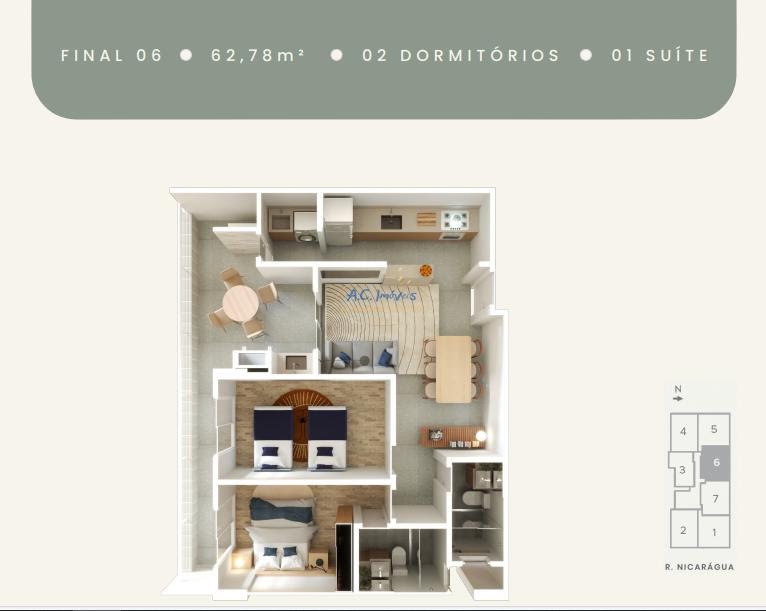 Apartamento à venda com 2 quartos, 1 suíte, 1 vaga e 56m² no Guilhermina, Praia Grande (SP) — foto 25 de 28