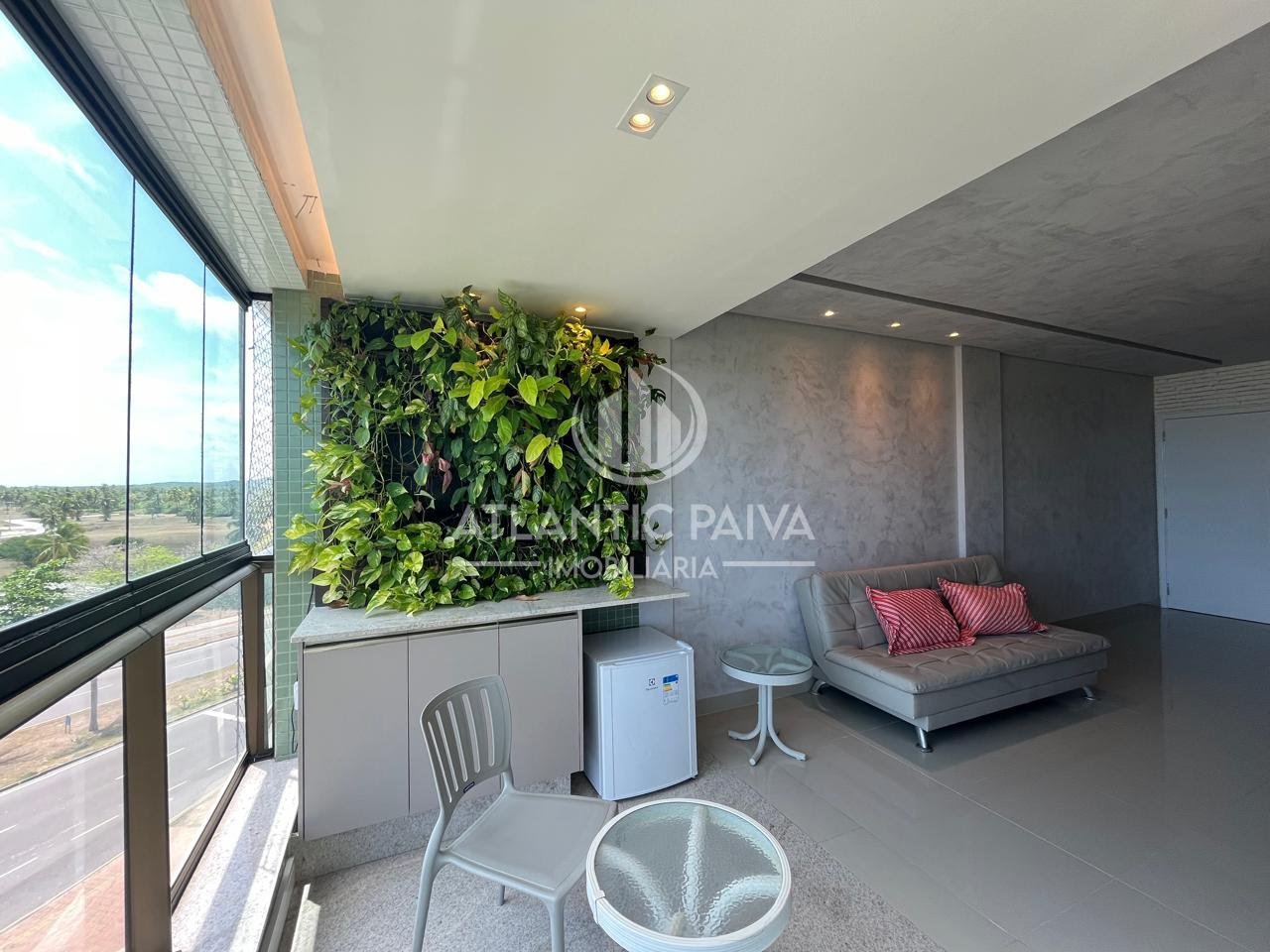 Varanda integrada com sala Terraço Laguna - Reserva do Paiva 