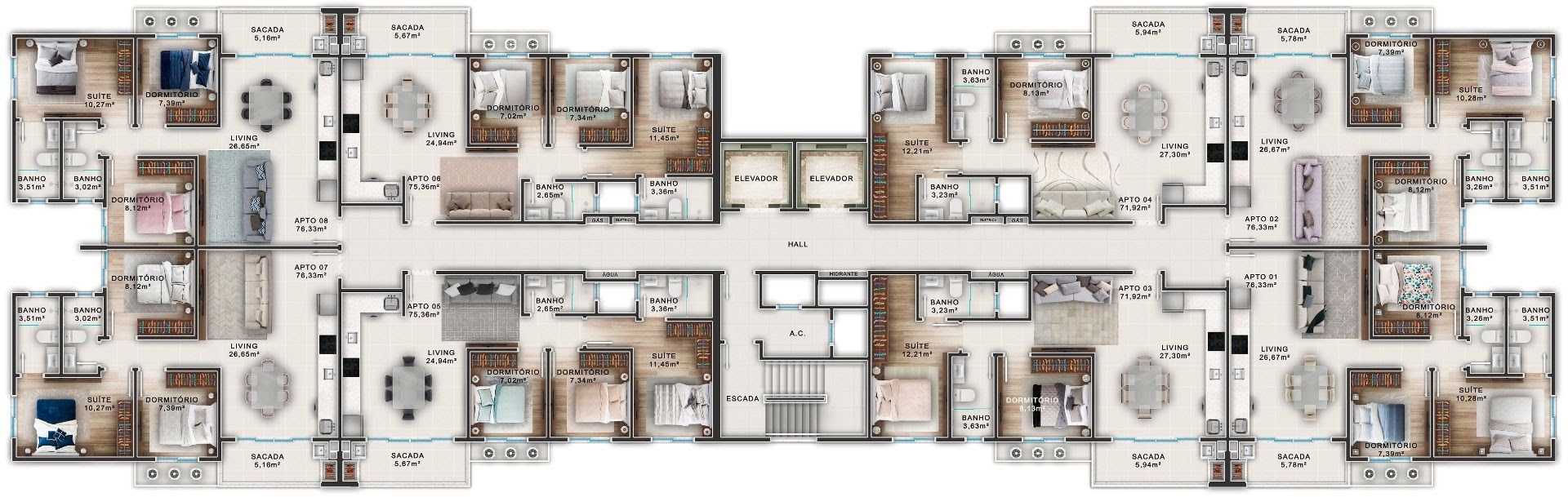 Apartamento à venda com 2 quartos, 1 suíte, 1 vaga e 75m² no Praia de Armação, Penha (SC) — foto 24 de 24
