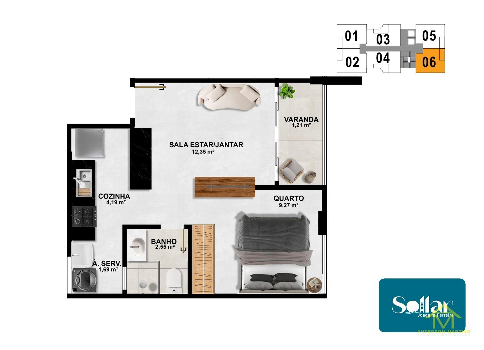 Apartamento à venda com 1 quarto, 1 banheiro, 1 vaga e 35m² no Praia de Itaparica, Vila Velha (ES) — foto 20 de 20