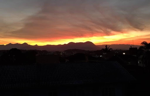 Entardecer visto do quarto 1 e 2