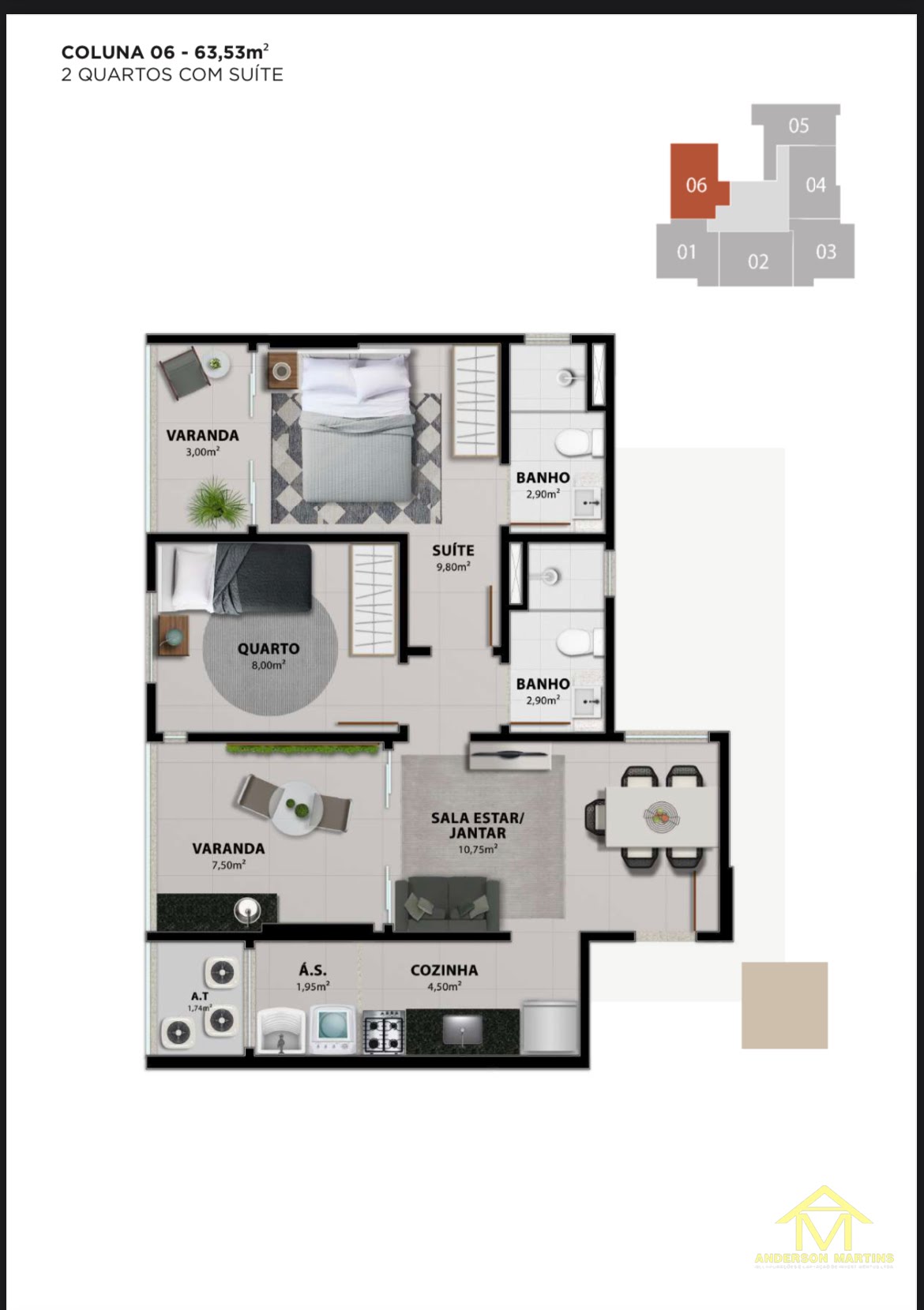 Apartamento à venda com 2 quartos, 2 banheiros, 1 vaga e 69m² no Jockey de Itaparica, Vila Velha (ES) — foto 16 de 20