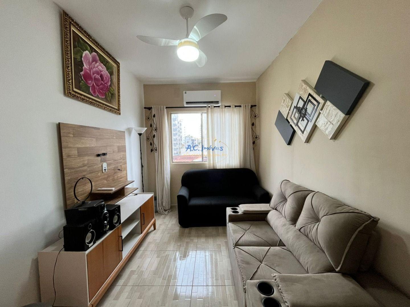 Apartamento à venda com 1 quarto, 1 vaga e 42m² no Vila Tupi, Praia Grande — foto principal