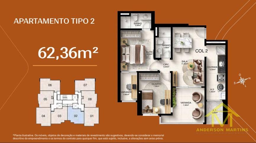 Apartamento à venda com 2 quartos, 2 banheiros, 1 vaga e 62m² no Jockey de Itaparica, Vila Velha (ES) — foto 9 de 20
