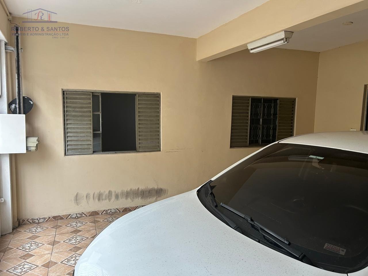 Vista da garagem