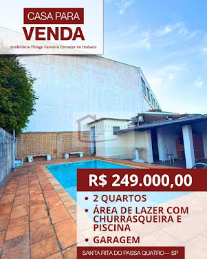 Casa em Av Formoso   -  Santa Rita do Passa Quatro