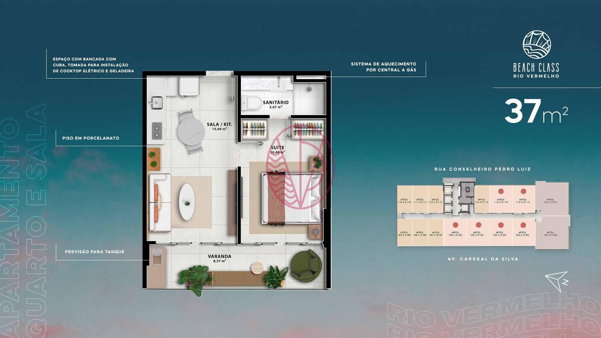 Apartamento à venda com 1 quarto, 1 suíte, 1 vaga e 26m² no Rio Vermelho, Salvador (BA) — foto 30 de 30