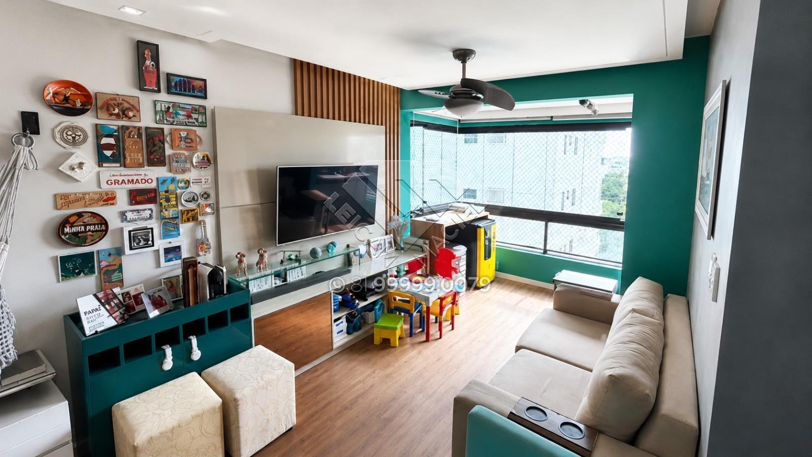 Compre Apartamento reformado de 82m² à venda na Tamarineira, Recife. 2 quartos (1 suíte), varanda gourmet e 2 vagas. Agende visita com Leicam Maciel!