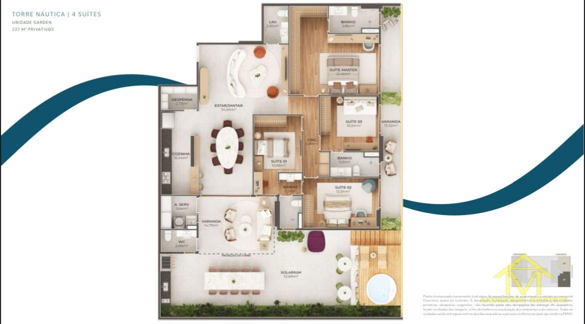 Apartamento à venda com 4 quartos, 1 banheiro, 3 vagas e 141m² no Praia da Costa, Vila Velha (ES) — foto 9 de 11