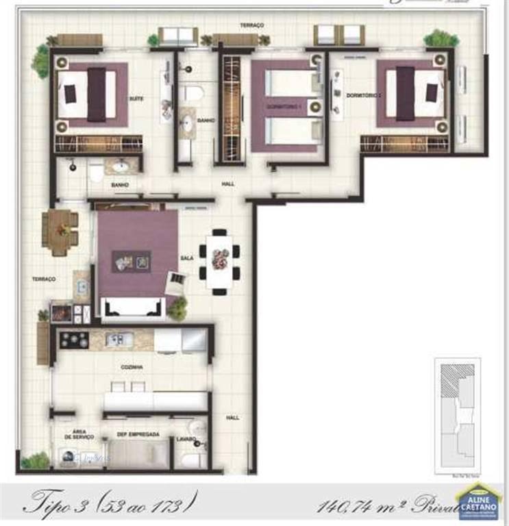 Apartamento à venda com 3 quartos, 1 suíte, 2 vagas e 162m² no Canto do Forte, Praia Grande (SP) — foto 19 de 20