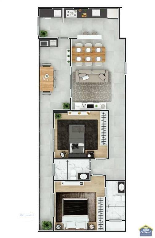 Apartamento à venda com 2 quartos, 1 suíte, 1 vaga e 84m² no Canto do Forte, Praia Grande (SP) — foto 23 de 23