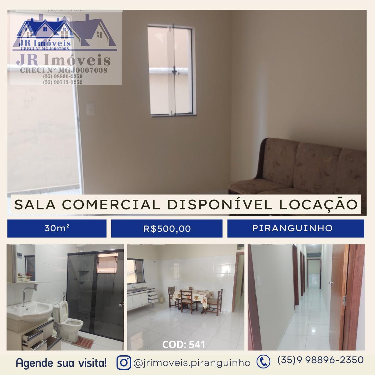 Comercial para alugar com 1 banheiro e 100m² no Centro, Piranguinho — foto principal