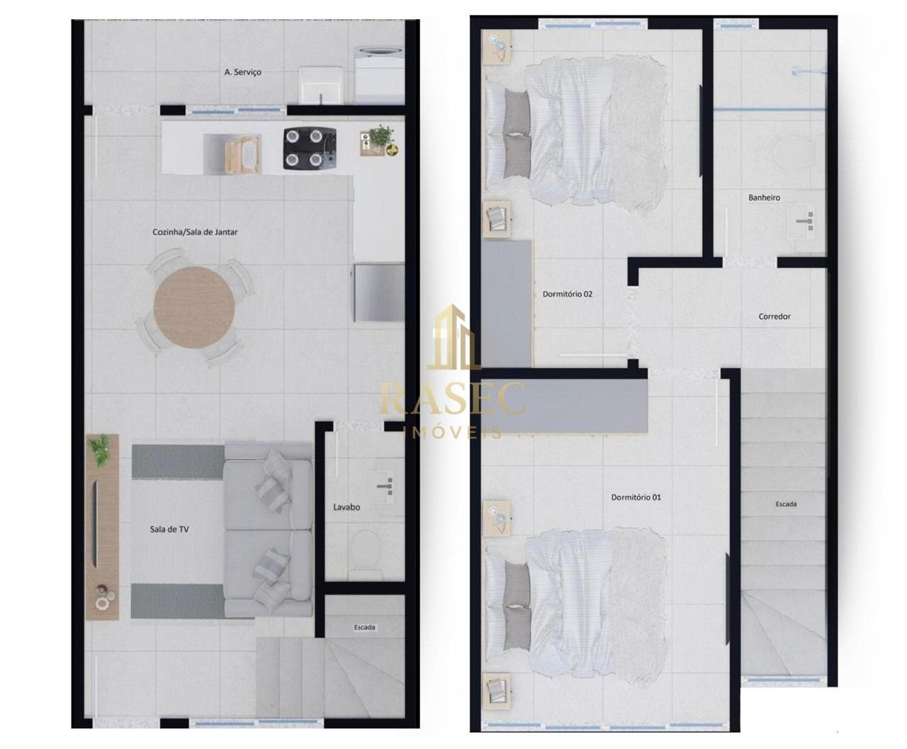 Casa à venda com 2 quartos, 1 banheiro, 1 vaga e 64m² no Águas Claras, Brusque (SC) — foto 5 de 5