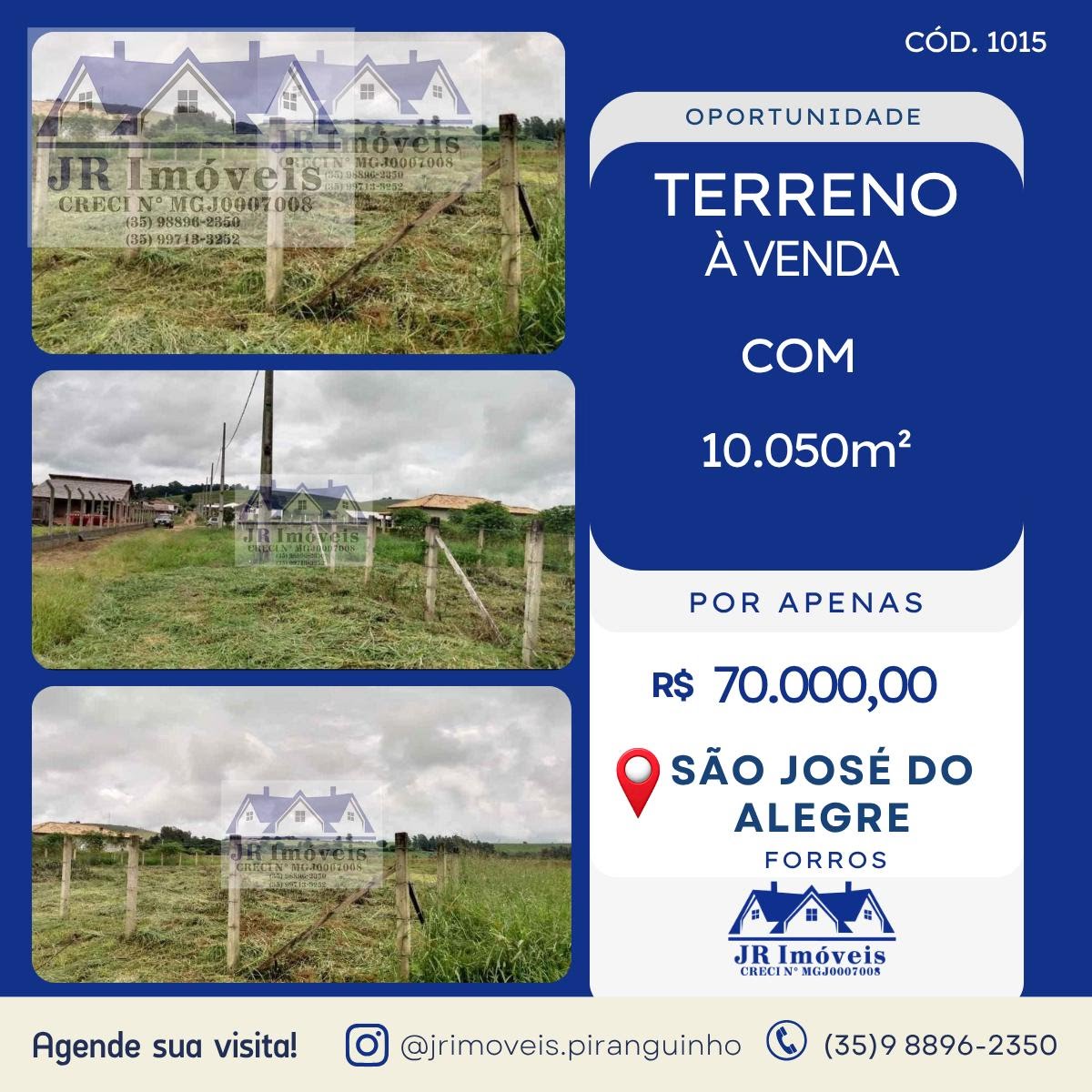 Terreno à venda no Forros, São José do Alegre — foto principal