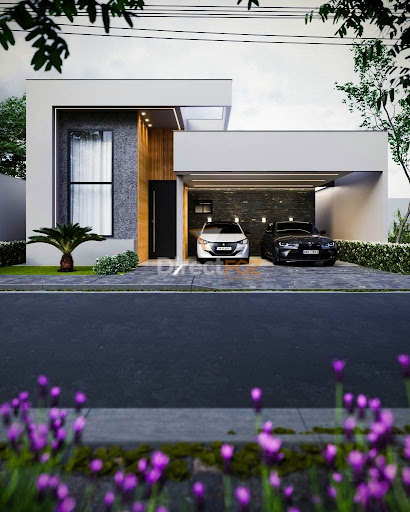 Casa térrea em construção com acabamento de alto padrão no condomínio Safira