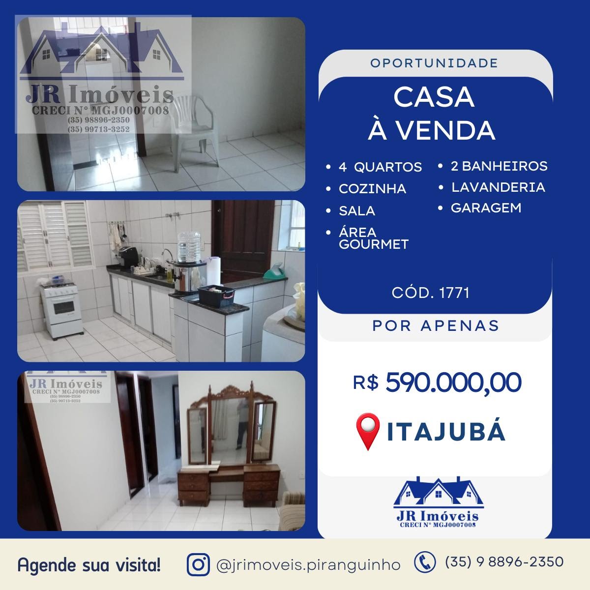 Casa à venda com 4 quartos, 2 banheiros e 85m² no Varginha, Itajubá — foto principal