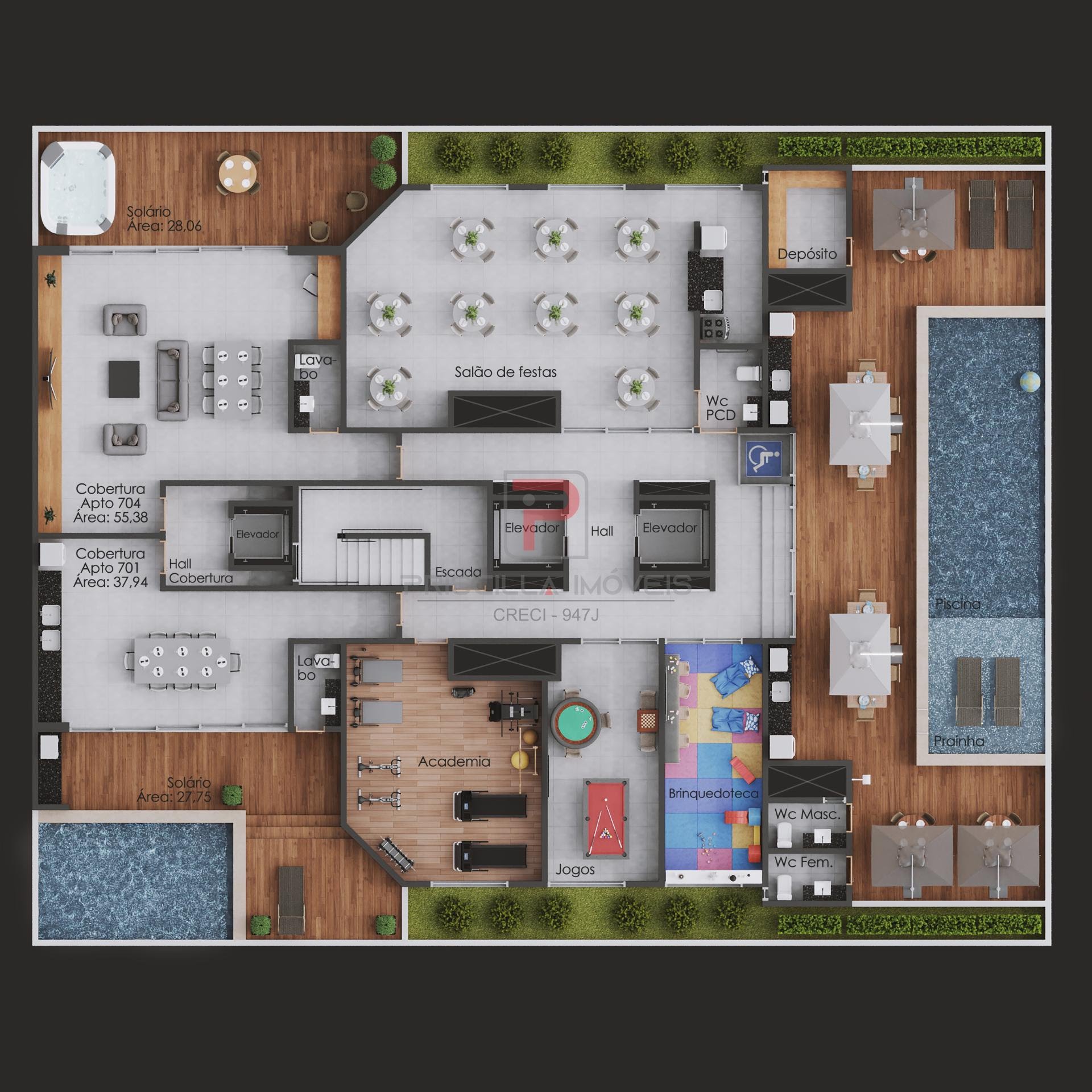 Apartamento à venda com 3 quartos, 1 suíte, 1 vaga e 77m² no Praia do Poço, Cabedelo (PB) — foto 26 de 28