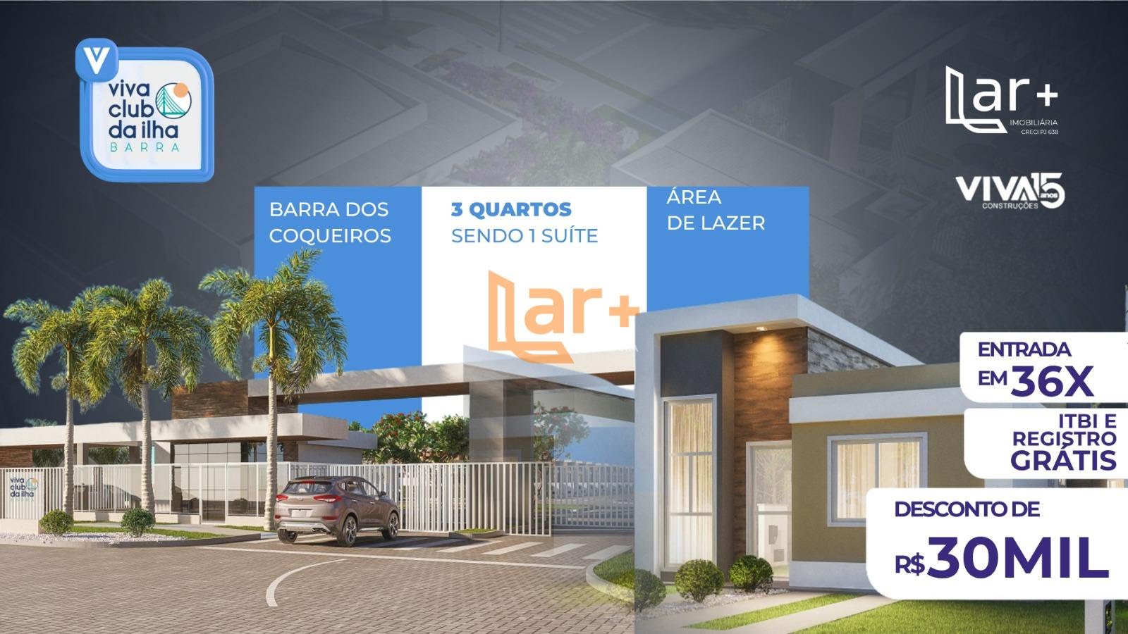 Casa à venda com 3 quartos, 2 banheiros, 2 vagas e 144m² no Zona de Expansão (olhos D'agua), Barra dos Coqueiros — foto principal