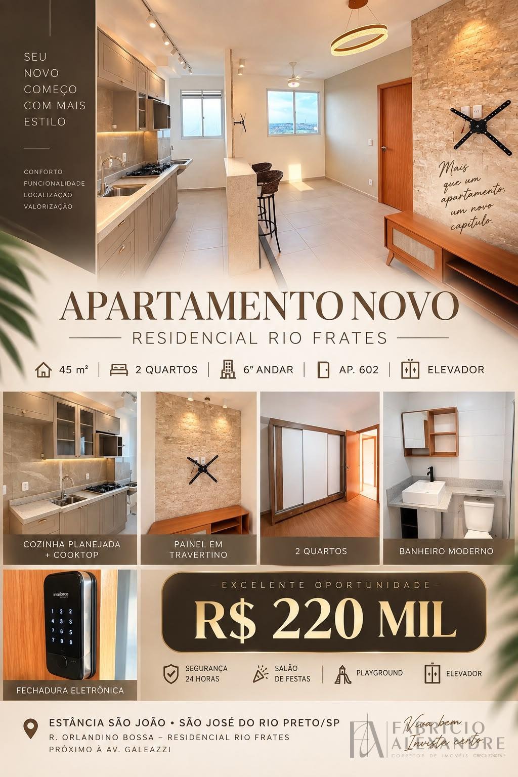 Apartamento à venda com 2 quartos, 1 banheiro, 1 vaga e 45m² no Estância São João, São José do Rio Preto (SP) — foto 17 de 17