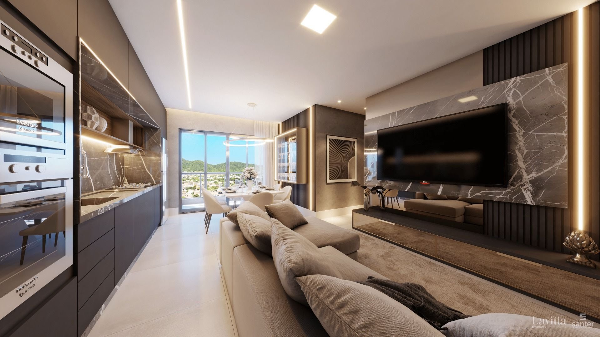 Apartamento à venda com 2 quartos, 1 suíte, 1 vaga e 75m² no Praia de Armação, Penha (SC) — foto 3 de 24